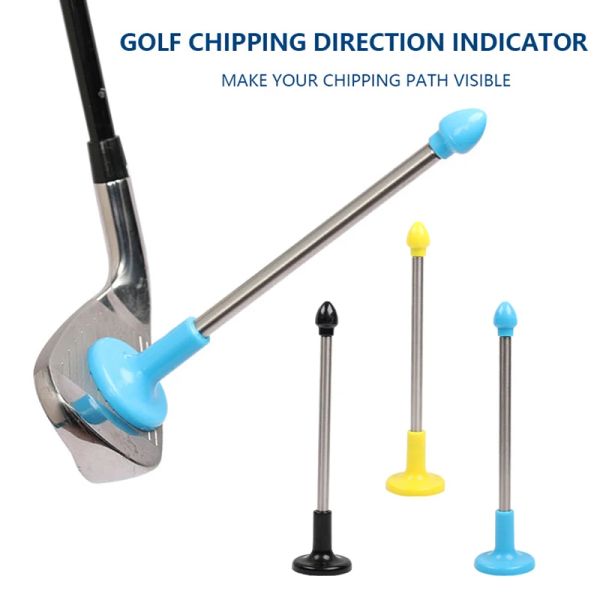 Aides Outil d'alignement de club de golf magnétique portable avec indicateur de direction de coupe de golf, outil d'angle de visée correct pour le swing de golf