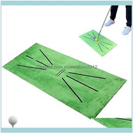 Tapis d'entraînement de golf en plein air, détection de balançoire, aide à la pratique en intérieur, coussin d'aide au golfeur, accessoires de sport, livraison directe 20