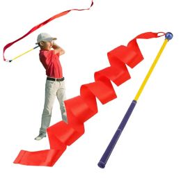 Aids Golf Ribbon Swing Stick Practitioner Geluidsoefening om de swingsnelheid te verbeteren Outdoor Ritme Nauwkeurigheid Training Golfbenodigdheden