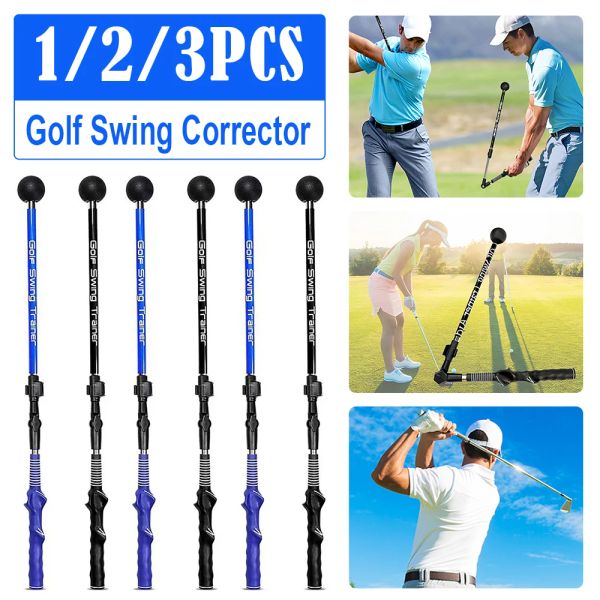 AIDS Correcteur de posture de bâton de golf Correcteur de golf multifonctionnel Swing Training Aid Stick Avant-bras Rotation Swing Posture Correcteur pour débutant