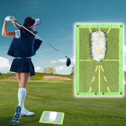 Aides Tapis d'entraînement de Golf pour la détection de Swing, tapis de détection de Trace de balle de frappeur, tampons de chemin de Swing, tapis de pratique de Swing