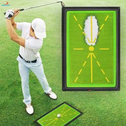 Mat d'entraînement de golf AIDS pour la détection de swing Ball trace trace de détection directionnelle tapis swing pads swing protège-pratiques