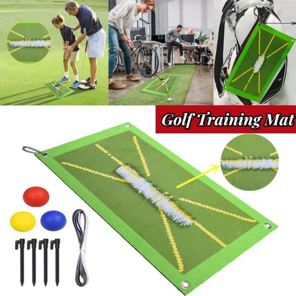 Tapis d'entraînement de golf pour la détection du swing, tapis de golf, analyse du chemin de swing et posture de frappe correcte, tapis de swing