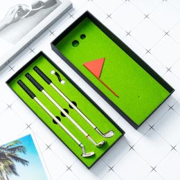 Aids Mini Golf Pen Set Bureau Stylo à bille de golf Cadeau comprenant Putting Green 3 Clubs Stylo Balles et Drapeau Jeux de bureau Cadeaux d'événement de golf