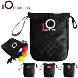 Aides Nouveau grand sac de poche de golf durable pour hommes femmes sacs de rangement à fermeture éclair contenir 20 balles en polyuréthane USA UK EAGLE Style noir livraison directe