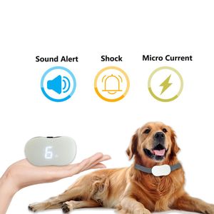 Aide le plus récent dispositif d'entraînement électrique pour chien de compagnie à télécommande collier / bouchon d'écorce imperméable avec son / vibration / choc