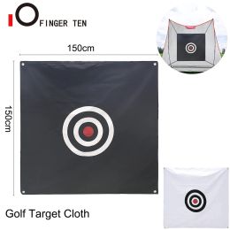 Aides à la pratique en plein air Swing Golf cible tissu 150x150 cm frapper cercle suspendu champ de conduite outil d'entraînement noir livraison directe