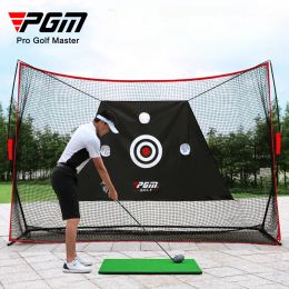 AIDS PGM 3M Big Golf Net Trainer Set intérieur en plein air multifonction en nylon Swing Coupte Chipping Practice Accessoires LXW023