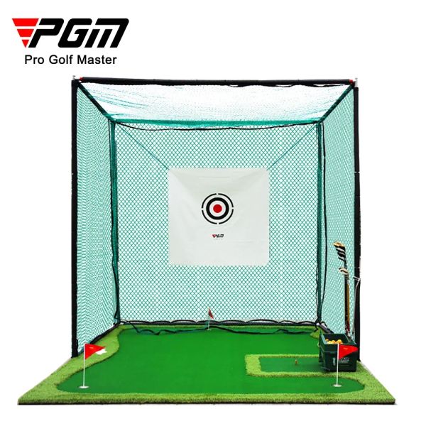 AIDS PGM Golf Practice Net, 2m popup golf frappe filet, exerciseur de swing, équipement d'entraînement intérieur en plein air, golf rapide golf frappe filet