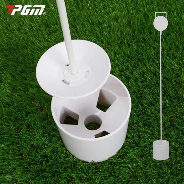 AIDS PGM Golf Putting Backyard Green ABS Practice Plastic Howe Cup Flag Stick Equipment Accesorios blancos alrededor de 500 g 10.5 cm