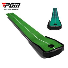 Ayudas PGM Golf Putting Practice Mat Automático Retorno de pelota de golf eléctrica Interior Oficina en casa Putting Golf Pad Trainer Mat Accesorios