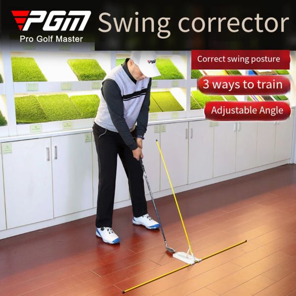 PGM Golf Swing plan correcteur Swing entraînement Angle réglage Posture Correction fibre de verre Golf débutants aides à l'entraînement JZQ022