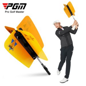 Ayudas PGM Golf Training Aids Golf Pinwheel Swing Trainer Fan Power Speed Practice Training Grip Aid Accesorios de golf extraíbles HGB007