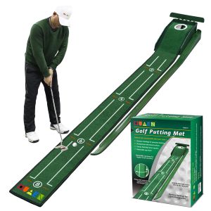 Aids Putting Mat Golf Indoor, Alfombra Mini Putting Ball Pad Practice Mat, Accesorios De Golf Antideslizantes Lavables Y Livianos para Regalo De Hombres