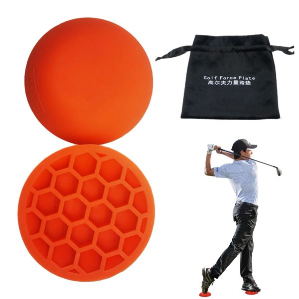 Aides Plaque de Force de Golf en caoutchouc, coussinet de marche, Center d'entraînement de Swing de Golf, pédales à gravité, aide à l'équilibre assistée par Swing de Golf, fournitures de Golf