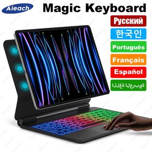 Clavier magique AIEACH pour iPad Pro 11 pouces Case 1er 2e 3e 4e couvercle de rétroéclairage 10e air 4 5 génération 240424