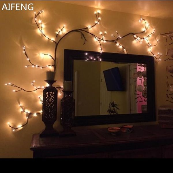 AIFENG DIY Branch String Lights pour la fête Globe LED Guirlande Arbre Lumière Décoration de la salle Lumières Twinkle Décoration de mariage Lumières 201201