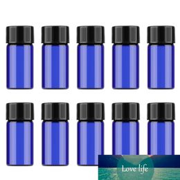 AIHOGARD 10 STKS 3ML / 2ML / 1ML Amber / Blue Glass Flessen Lege Fles voor Essential Oil Parfum Vloeistofhouder Flessen + Cap Draagbaar
