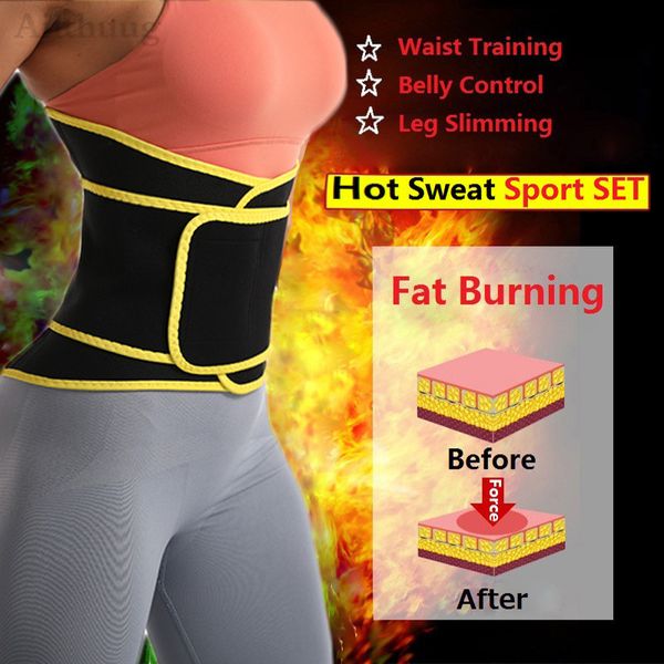 Aiithuug Neopreno Correo de cintura corsés de entrenamiento abdominal Corsé Sauna Sweat Winist Entrenador de la cintura Central Cantelera de sudor caliente