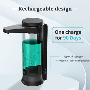 Dispensateur de savon liquide automatique Aike pour le distributeur de détergent de savon de cuisine pour plats Wash Dispensateur de capteur rechargeable USB