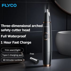 Aikin Flyco Nose Trimmer FS5600 Mens Electric Hair Triming Recharregeable 240422
