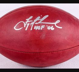 Aikman Schuster Patrick Willis Carter Moss Chubb Campbell Moon Elway Rice Dédicacé Signé Signature Autographe Ballon de football à collectionner