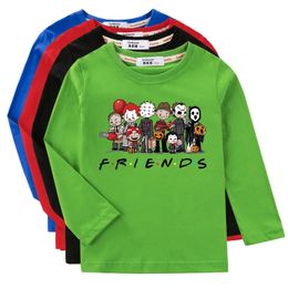 Aimi Lakana garçons printemps automne vêtements Halloween Cosplay t-shirt enfants à manches longues chemise dessin animé imprimé hauts 240220