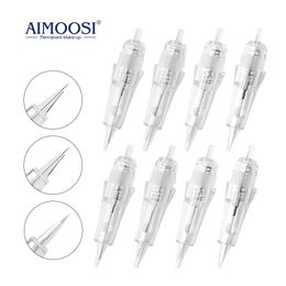 AIMOOSI 100PCS A5 Tattoo Naalles Tattoo Microblading Piercing Naalden Semi Permanente wenkbrauwen Lippen Make -up PMU Tattoo machinegeweer 240422