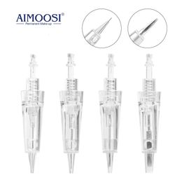 AIMOOSI 50/100 stks Tattoo Microblading Piercing naalden Pen voor permanente wenkbrauwen Lippen Make -up Cosmetics PMU Machine Accessoires 240416