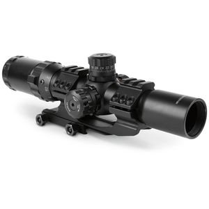 Aimsports Scope 1.5-4X30 Tri-Iluminated Mil Dot Reticle o Arrow o 3/4 Circle Scope con torretas de bloqueo