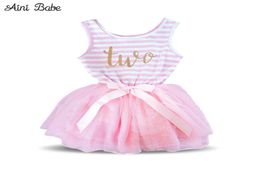 Aini Babe Peuter Babyjurk Prinses Eerste Communie Doop Kinderkleding 1 Jaar Verjaardag Baby Meisjes Jurken Baby 2 Jaar2732282172