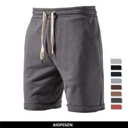 Aiopeson Cotton Soft Shorts Men Summer Casual Thuis verblijf Heren Running Shorts Sporting Men Shorts Jogging Short Pants Men 220701