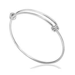 AIOVLO nieuwe mode 5 stks / partij 65mm roestvrij staal verstelbare armband accessoires voor sieraden maken DIY handgemaakte armband Q0719