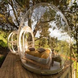Luchtblazer opblaasbare bellentent 3m 4m 5m Bubble Dome Clear Igloo Tent Outdoor Bubble Tree Dome House for Camping257D