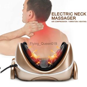 Luchtcompressie Kneadde nek massagekussen Cervical Chiropractic Traction Neck Retcher Pain Pain Massager voor nektractor HKD230812