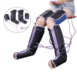 Masajeador de piernas de compresión de aire Circulación eléctrica Envolturas de piernas para cuerpo Pie Tobillos Pantorrilla T1911016323250