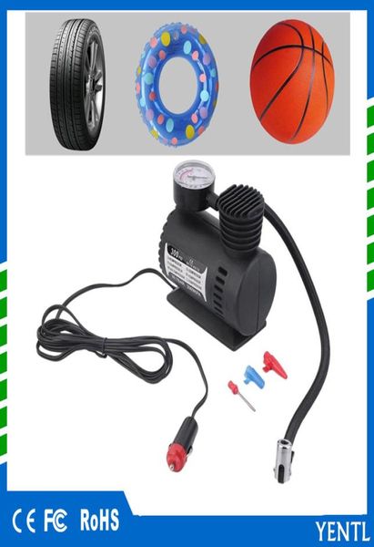 Compresor de aire de 12 V Inflatador Inflador de juguete Sports Auto Auto Electric Bump Mini New12V 300SPI CHICE Bike neumático Inflador Eléctrico Portable6635675