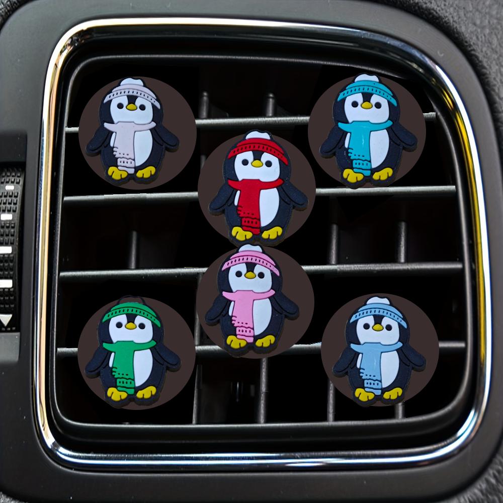 Klimaanlagenschalter Pinguin Cartoon Car Vent Clip Outlet Clips Accessoires für Office Home Decorative Conditioner pro BK Erfrischung OTDPD