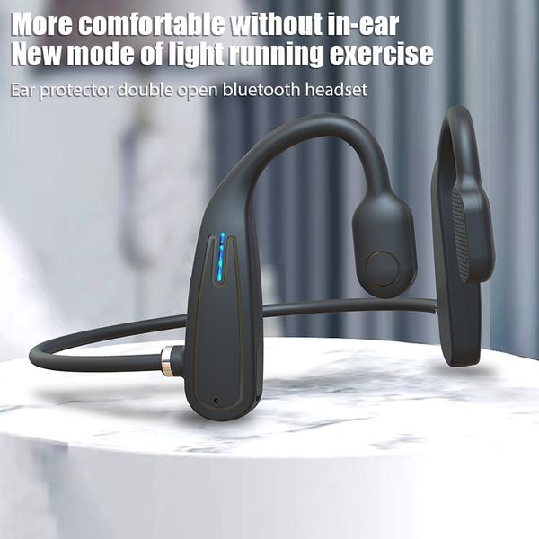 Écouteurs Bluetooth Fone à conduction aérienne Casque sans fil Sport TWS Casque Bluetooth sans fil Écouteurs à conduction osseuse