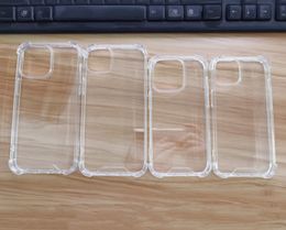 Cubierta dura transparente de la goma de silicona de TPU a prueba de golpes clara transparente de la esquina del cojín de aire