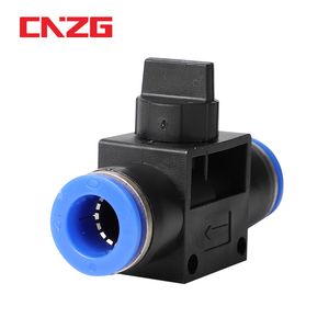 Luchtfittingen Pneumatische onderdelen Connector Snelle duw voor slangbuis Fitting Snelheid Plastic schakelaar Controller 4mm 6 mm 8mm 10 mm 12 mm