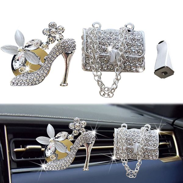 Désodorisant De Voiture Décor Désodorisants Pour Femmes Bling Accessoires Outlet Décoration Aromathérapie Vent Clip Charme Twopiece High Lulubaby Amtnj