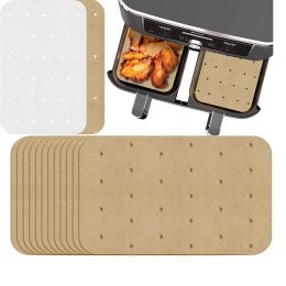 Friteuse à air papier de cuisson tapis de revêtement antiadhésif cheesecake outils de cuisson de cuisine plateau de cuisson jetable pour Ninja Foodi micro-ondes barbecue