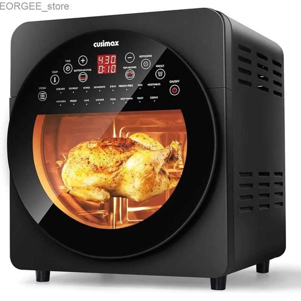 Freyers de aire 2023 NUEVO CUSIMAX Aire Freider Toaster Toaster 15.5 Quart Air Fryer Combinación de transformador grande Toster con carrusel y deshidratador Y240402