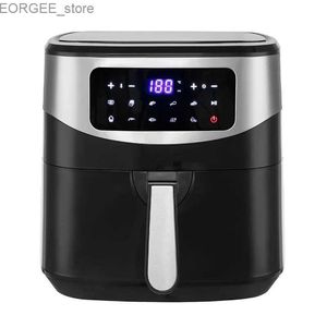 Luchtfriteuses 8l Huishoudelijke rookloze oven R 220V/1600W Kip Fries Pizza Salt Free Air Fryer KDE-579D Elektrische friteuse Y240402