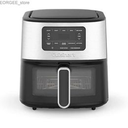 Air Fryers Airfryer de 6 -Qt Cesta Freidora de aire Freid que asa hornea a los asos Air Frys COMAS rápidas y fáciles - Pantalla digital con 5 preajustes Y240402