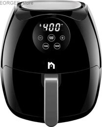 Air Fryers Digital 3.5 litros Freidora de aire con canasta plana Pantalla táctil Airfryer antiadherente Use menos aceite para alimentos más rápidos Y240402