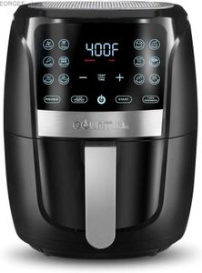 Luchtfriteuse Gourmia Air Fryer Oven Digitaal display 6 liter grote luchtfriteuse kookgerei 12 1 Touch Cooking Preset XL Air Fryer Basket 1500W Y240402