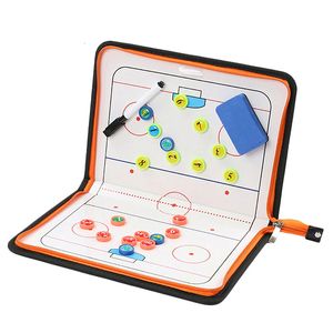 Air hockey pliable fermeture éclair planche d'entraînement de hockey sur glace presse-papier tactique jeu d'entraîneur Match tactique d'entraînement 230822