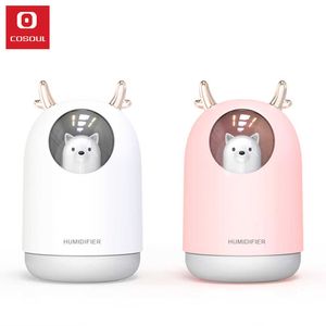 Humidificateur d'air diffus élimine l'électricité statique soin de l'air propre pour la peau technologie de pulvérisation nano 7 lumières de couleur 210724